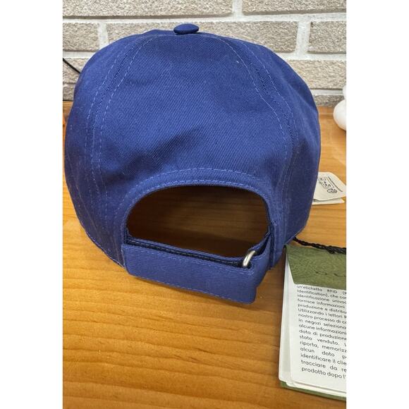 GUCCI 1921 Blue Cotton Baseball Cap Hat M Gregoire Size M (58 cm) NWT - Picture 8 of 8